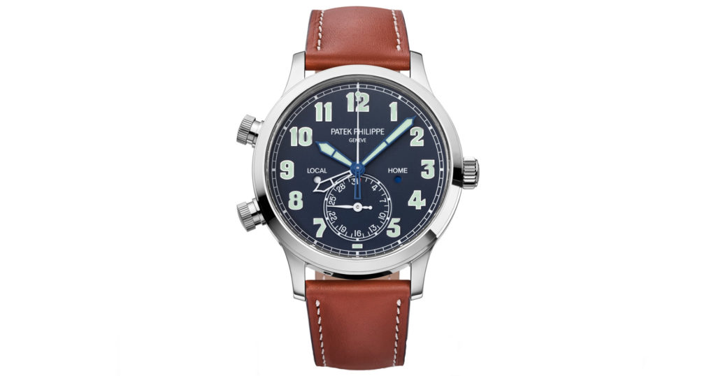 The Patek Philippe Calatrava Pilot Travel Time 5524G-001 White Gold is one of the 3 best investment watches you can buy in 2021.